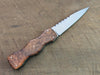 Sgian Dubh - Redwood Burl with Green Liners 532