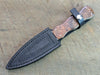 Sgian Dubh - Redwood Burl with Green Liners 532