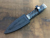 Sgian Dubh - Starburst Explosion Damascus - Blackwood 536