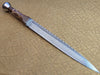 Dirk - Finger Print Damascus - Walnut - Lapis 540