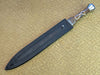Dirk - Finger Print Damascus - Walnut - Lapis 540